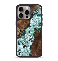 iPhone 15 Pro Max Wood Phone Case - Shirley (Green, 802084)