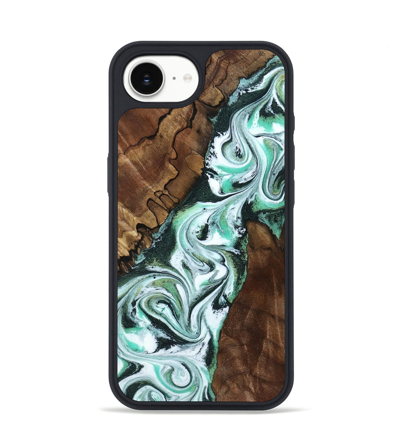 iPhone 16e Wood Phone Case - Shirley (Green, 802084)