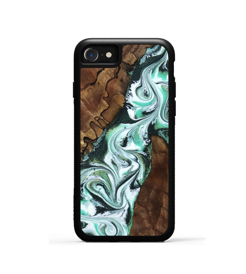 iPhone SE Wood Phone Case - Shirley (Green, 802084)