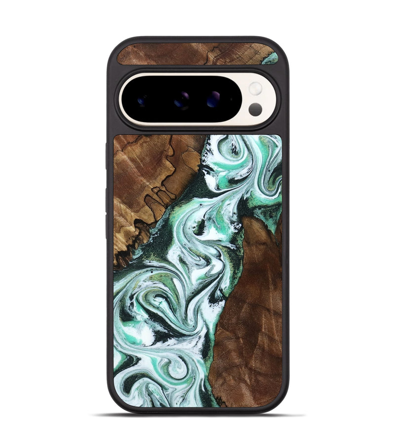 Pixel 9 Wood Phone Case - Shirley (Green, 802084)