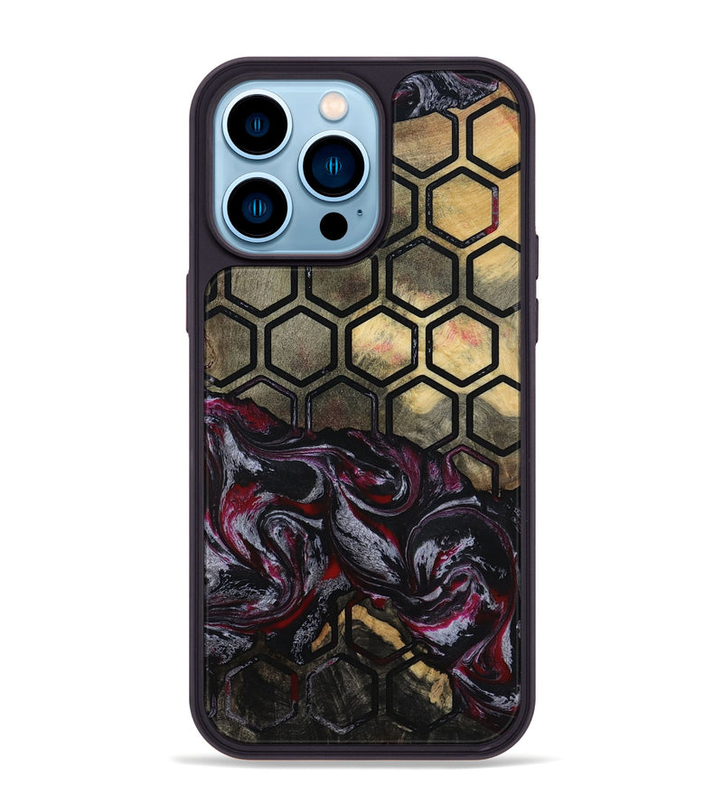 iPhone 14 Pro Max Wood Phone Case - Linsey (Pattern, 802087)