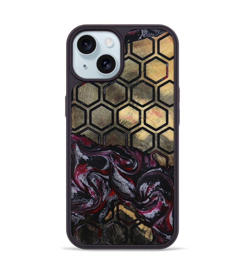 iPhone 15 Wood Phone Case - Linsey (Pattern, 802087)