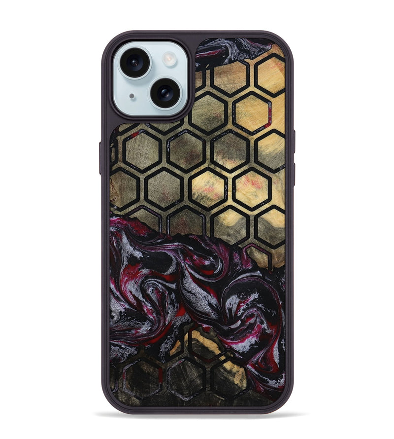 iPhone 15 Plus Wood Phone Case - Linsey (Pattern, 802087)