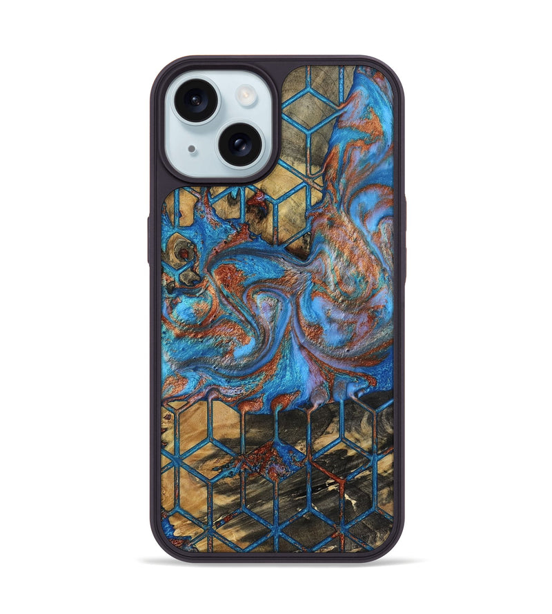 iPhone 15 Wood Phone Case - Jarred (Pattern, 802088)
