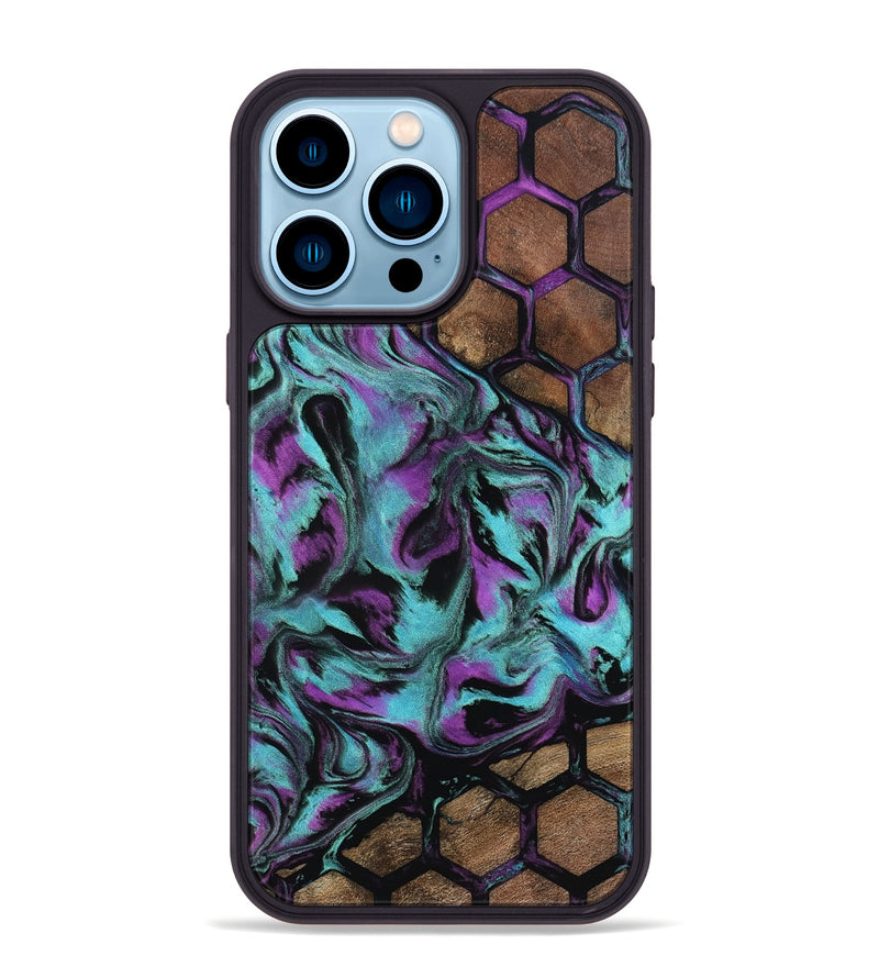 iPhone 14 Pro Max Wood Phone Case - Coleen (Pattern, 802089)
