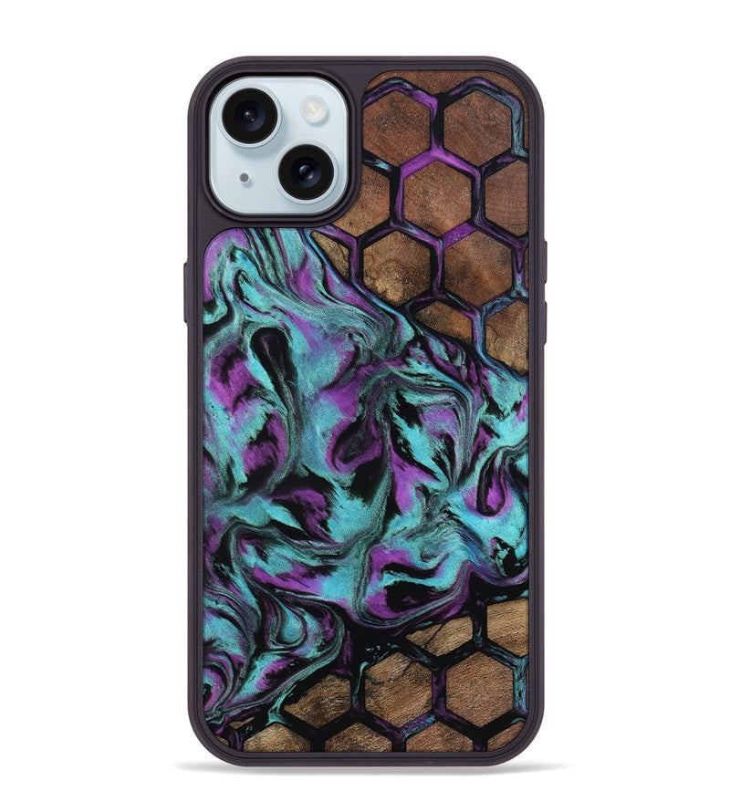 iPhone 15 Plus Wood Phone Case - Coleen (Pattern, 802089)