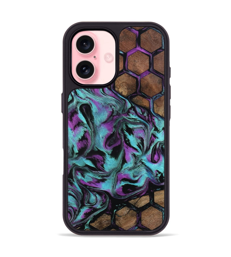 iPhone 16 Wood Phone Case - Coleen (Pattern, 802089)