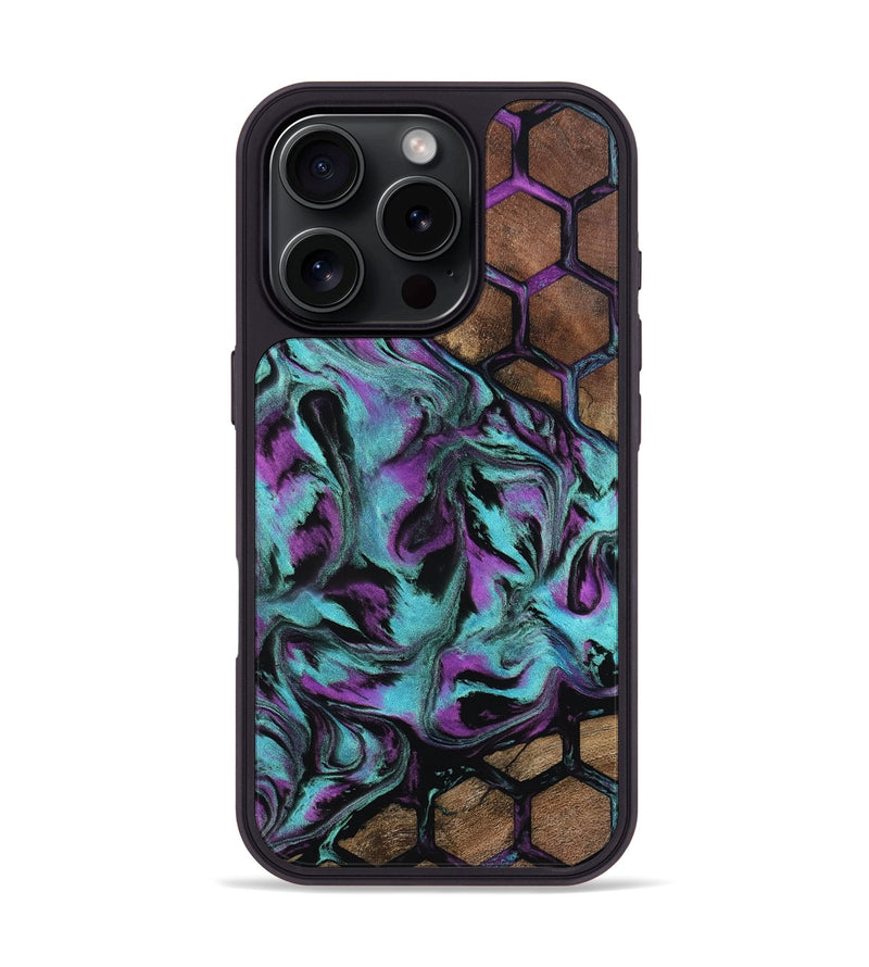 iPhone 16 Pro Wood Phone Case - Coleen (Pattern, 802089)