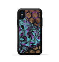 iPhone Xs Wood Phone Case - Coleen (Pattern, 802089)