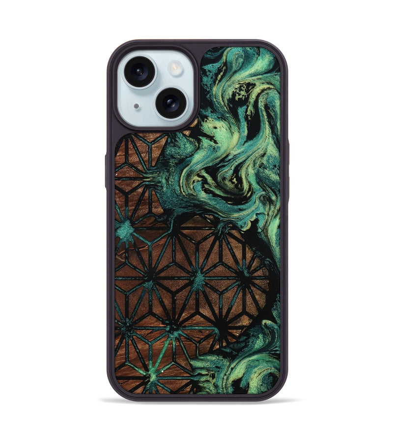 iPhone 15 Wood Phone Case - Marla (Pattern, 802090)
