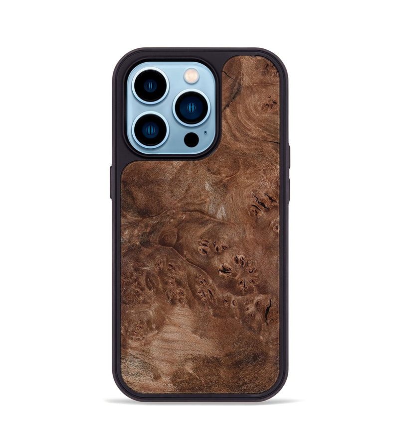 iPhone 14 Pro Wood Phone Case - Devin (Wood Burl, 802091)