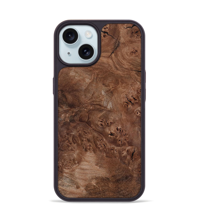 iPhone 15 Wood Phone Case - Devin (Wood Burl, 802091)