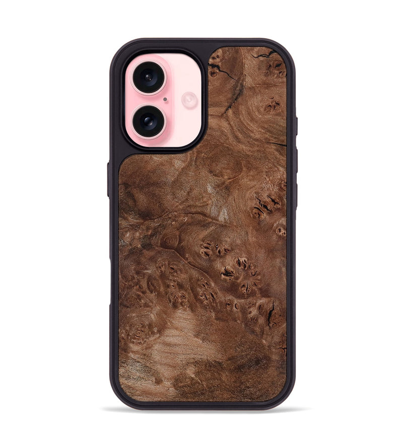 iPhone 16 Wood Phone Case - Devin (Wood Burl, 802091)