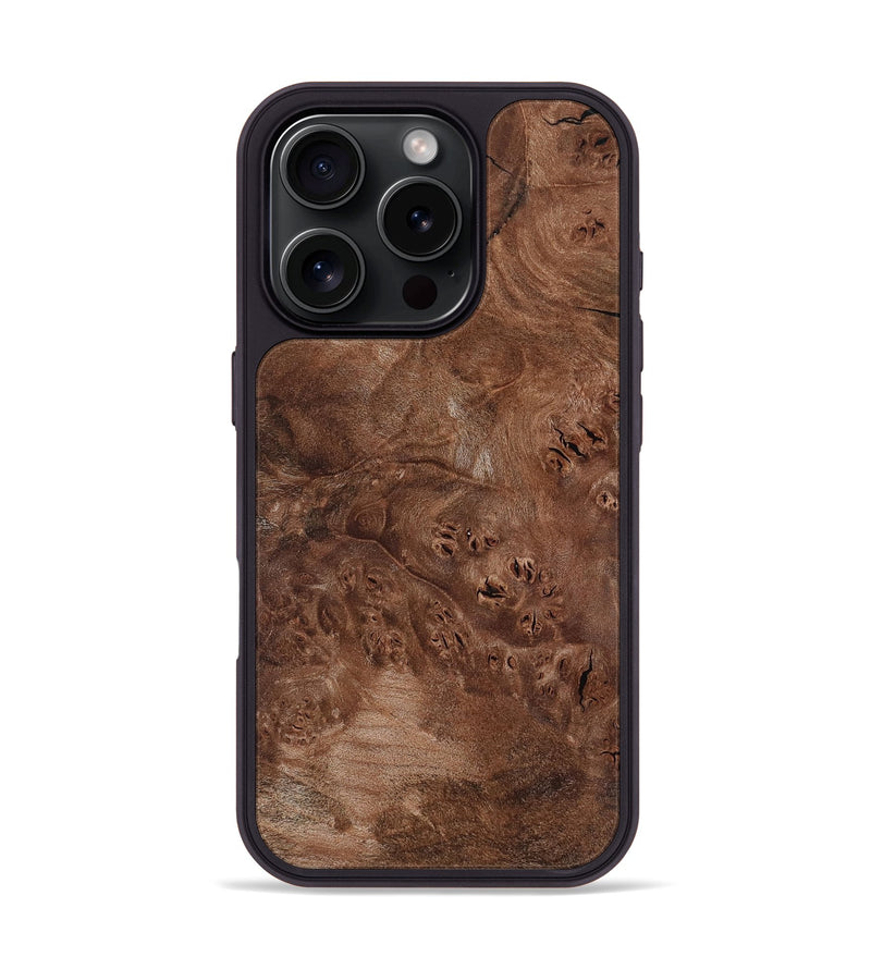 iPhone 16 Pro Wood Phone Case - Devin (Wood Burl, 802091)