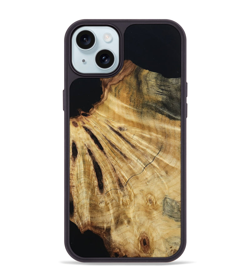 iPhone 15 Plus Wood Phone Case - Seven (Wood Burl, 802094)