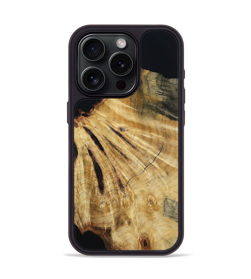 iPhone 15 Pro Wood Phone Case - Seven (Wood Burl, 802094)