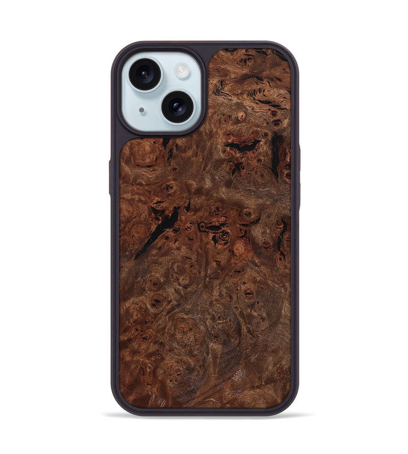 iPhone 15 Wood Phone Case - Deidra (Wood Burl, 802095)
