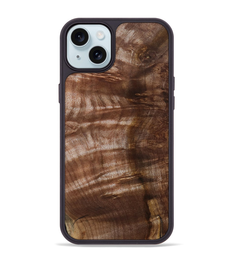 iPhone 15 Plus Wood Phone Case - Paisley (Wood Burl, 802096)