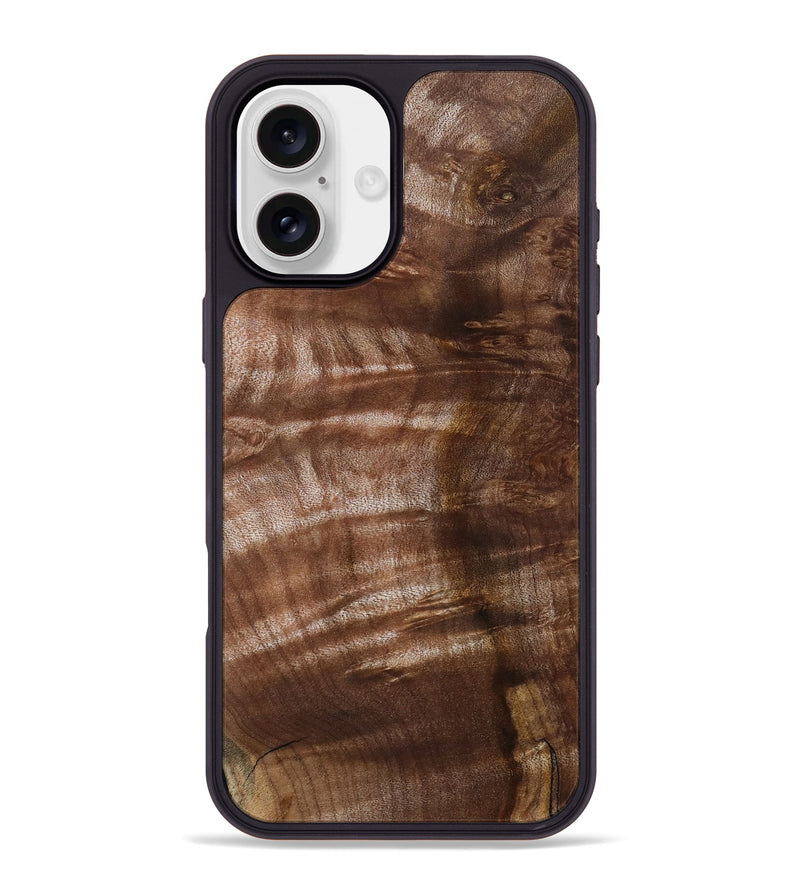 iPhone 16 Plus Wood Phone Case - Paisley (Wood Burl, 802096)
