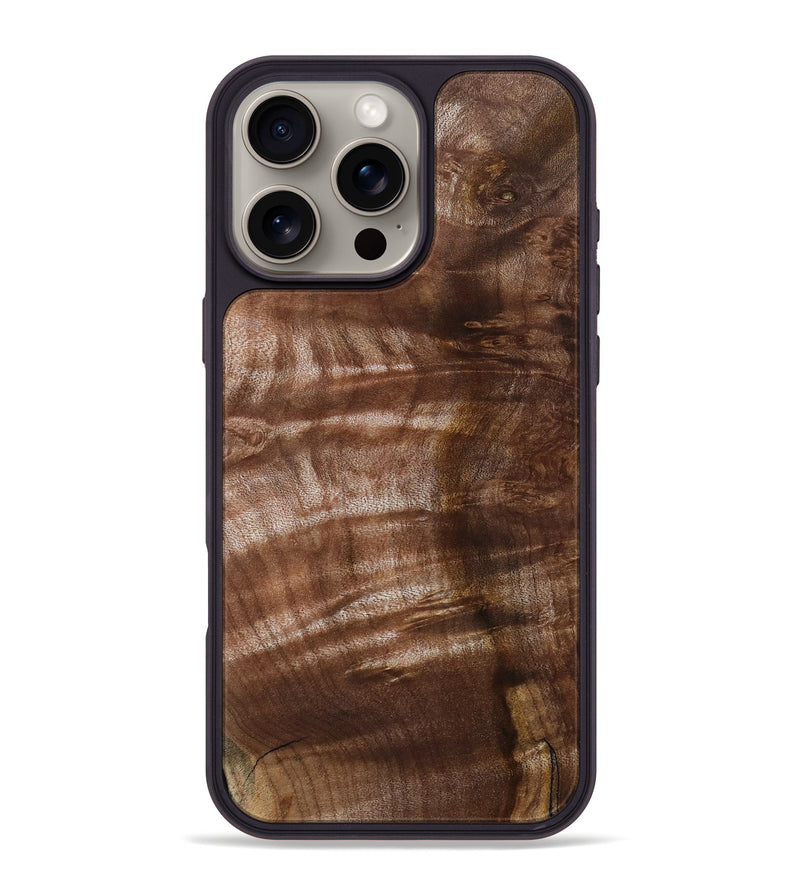 iPhone 16 Pro Max Wood Phone Case - Paisley (Wood Burl, 802096)