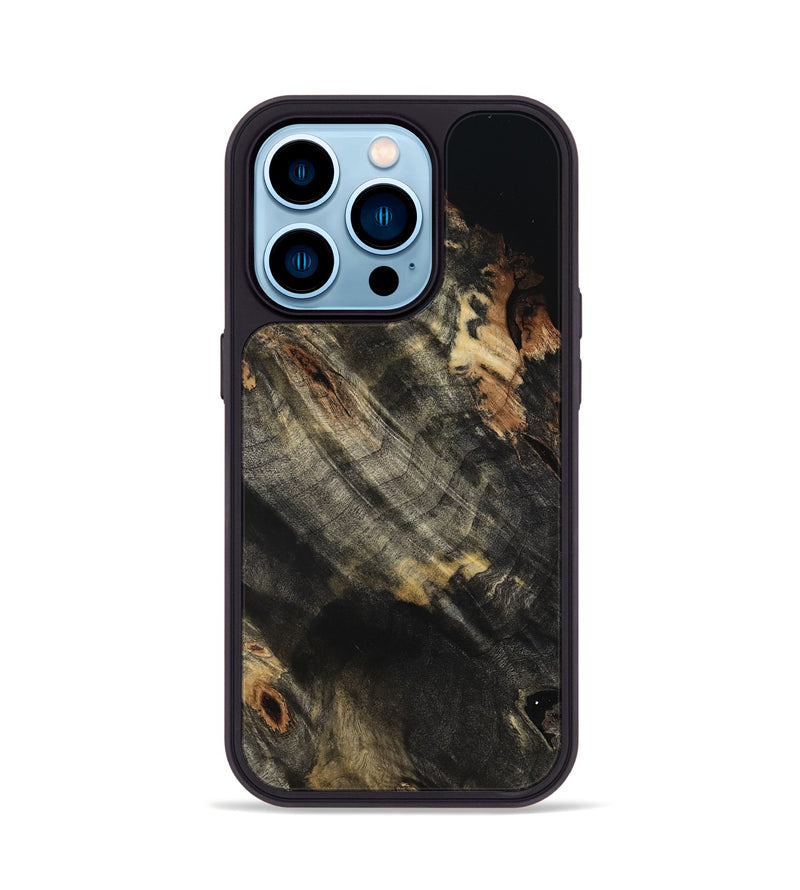 iPhone 14 Pro Wood Phone Case - Aubrey (Wood Burl, 802097)