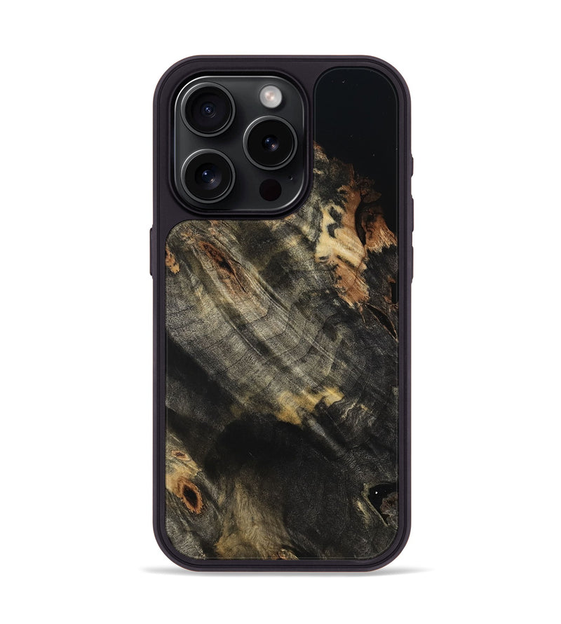 iPhone 15 Pro Wood Phone Case - Aubrey (Wood Burl, 802097)