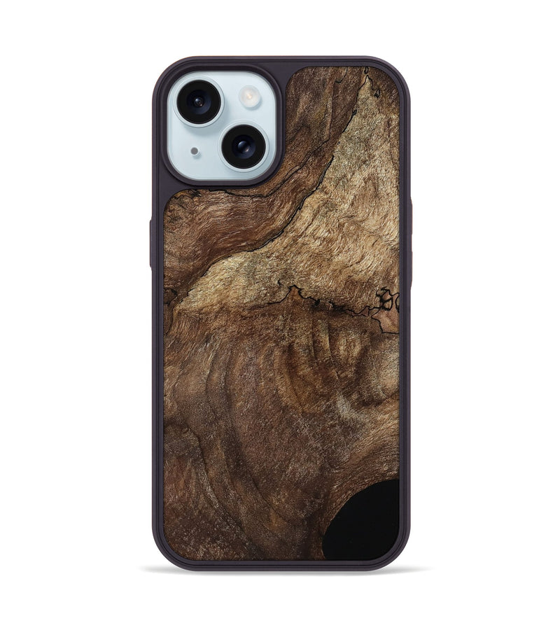 iPhone 15 Wood Phone Case - Analia (Wood Burl, 802098)