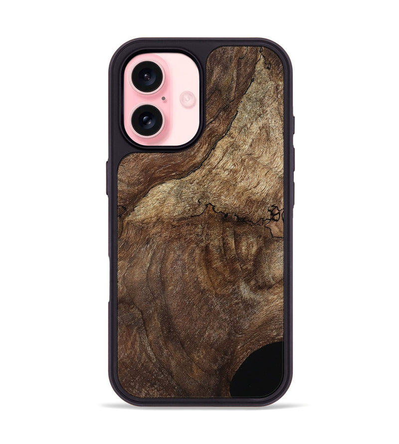 iPhone 16 Wood Phone Case - Analia (Wood Burl, 802098)