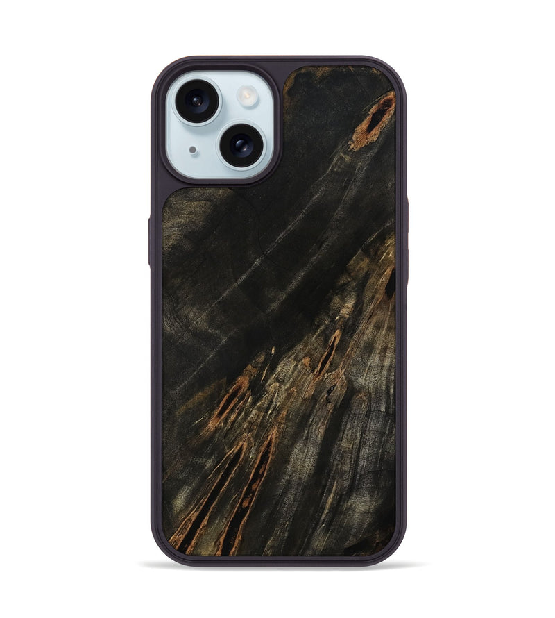 iPhone 15 Wood Phone Case - Albin (Wood Burl, 802099)