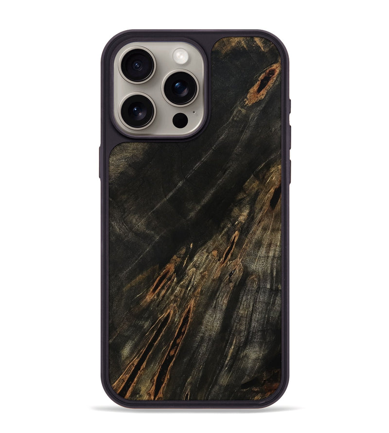 iPhone 15 Pro Max Wood Phone Case - Albin (Wood Burl, 802099)