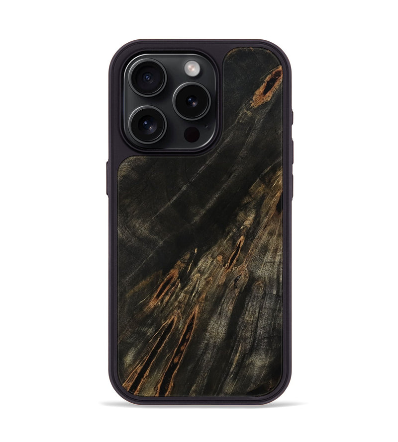 iPhone 15 Pro Wood Phone Case - Albin (Wood Burl, 802099)