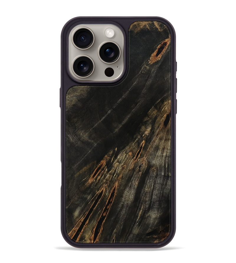 iPhone 16 Pro Max Wood Phone Case - Albin (Wood Burl, 802099)