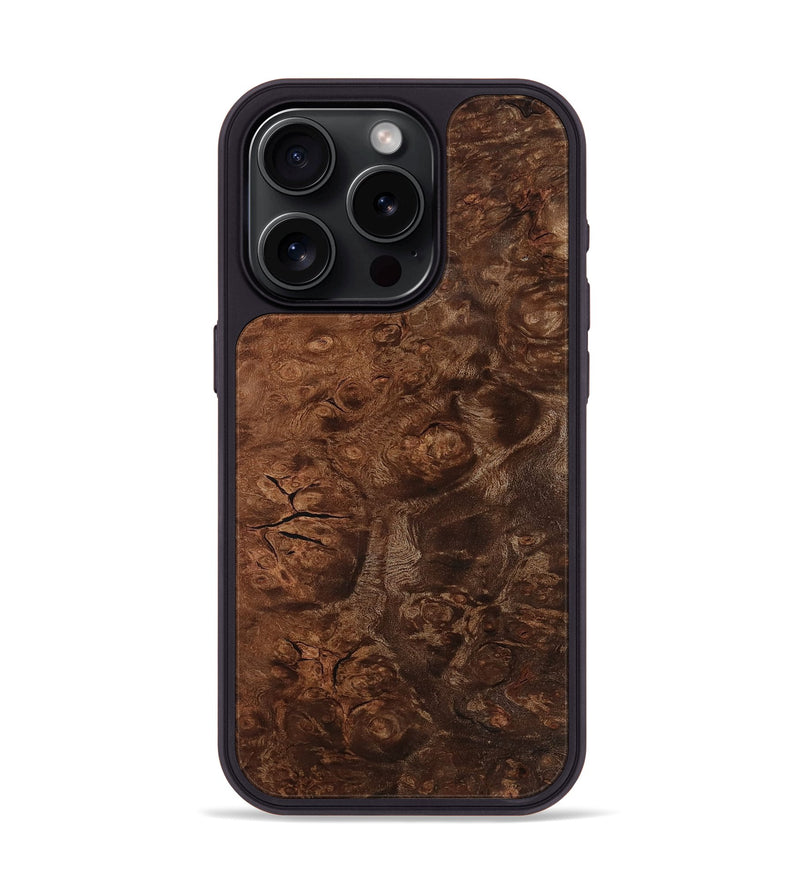 iPhone 15 Pro Wood Phone Case - Kaysen (Wood Burl, 802100)