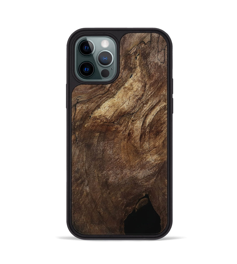 iPhone 12 Pro Wood Phone Case - Corinne (Wood Burl, 802101)