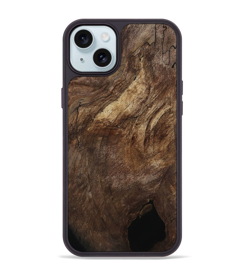 iPhone 15 Plus Wood Phone Case - Corinne (Wood Burl, 802101)