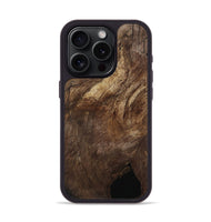 iPhone 15 Pro Wood Phone Case - Corinne (Wood Burl, 802101)