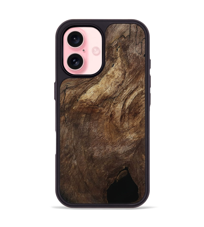 iPhone 16 Wood Phone Case - Corinne (Wood Burl, 802101)
