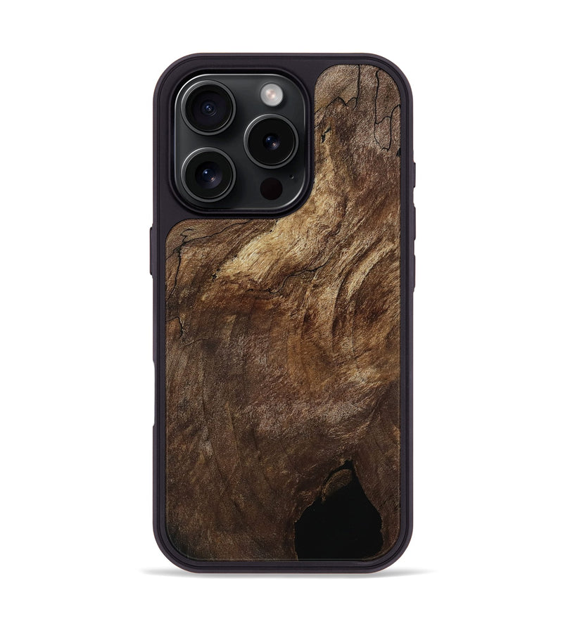 iPhone 16 Pro Wood Phone Case - Corinne (Wood Burl, 802101)