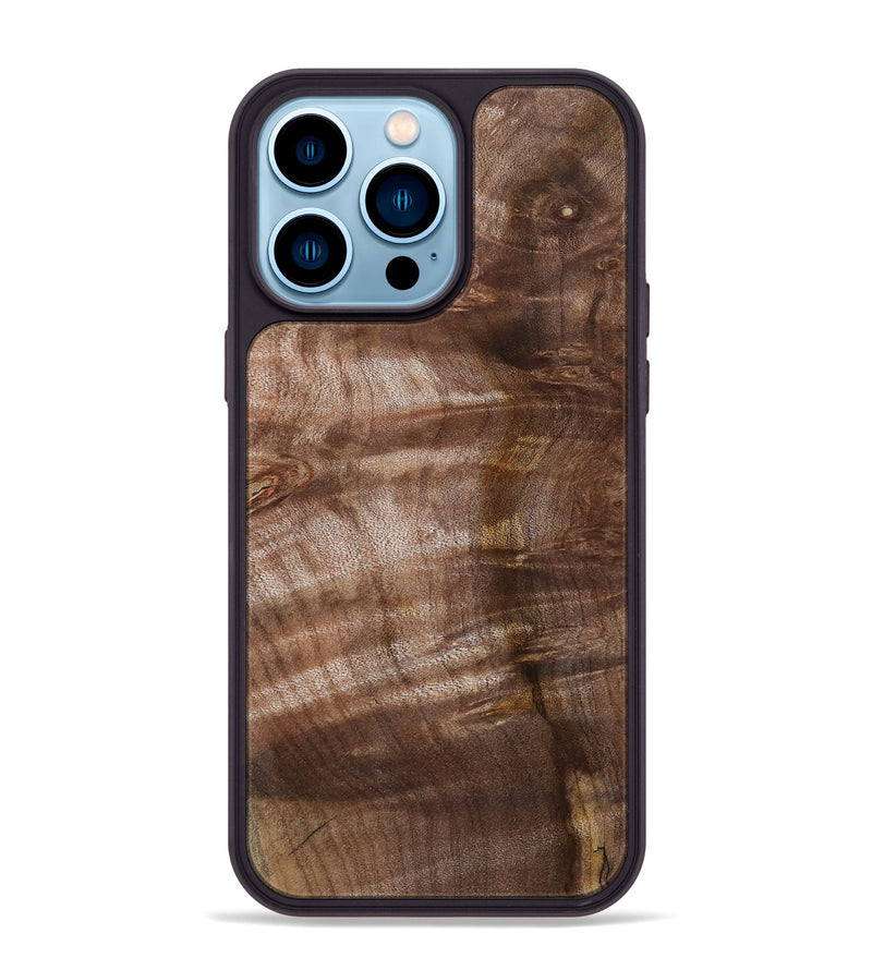 iPhone 14 Pro Max Wood Phone Case - Keagan (Wood Burl, 802102)