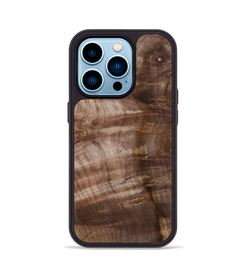 iPhone 14 Pro Wood Phone Case - Keagan (Wood Burl, 802102)