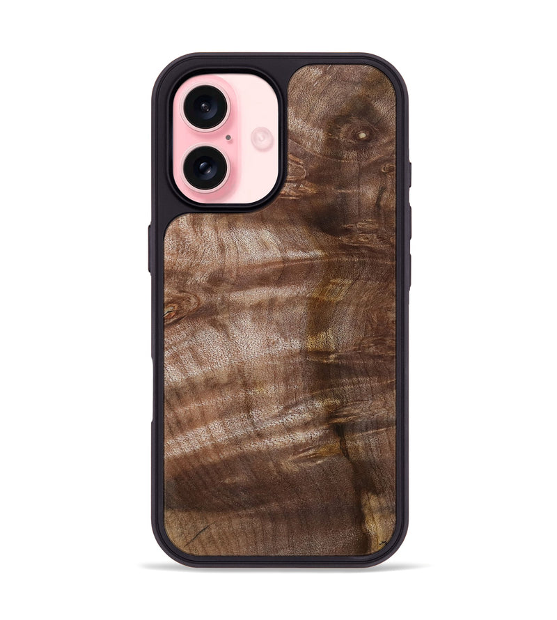 iPhone 16 Wood Phone Case - Keagan (Wood Burl, 802102)