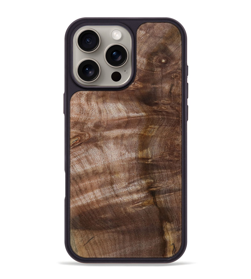 iPhone 16 Pro Max Wood Phone Case - Keagan (Wood Burl, 802102)