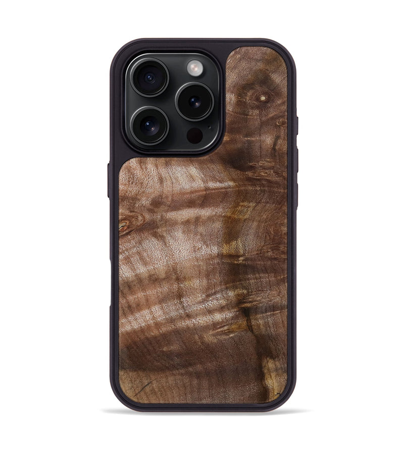 iPhone 16 Pro Wood Phone Case - Keagan (Wood Burl, 802102)