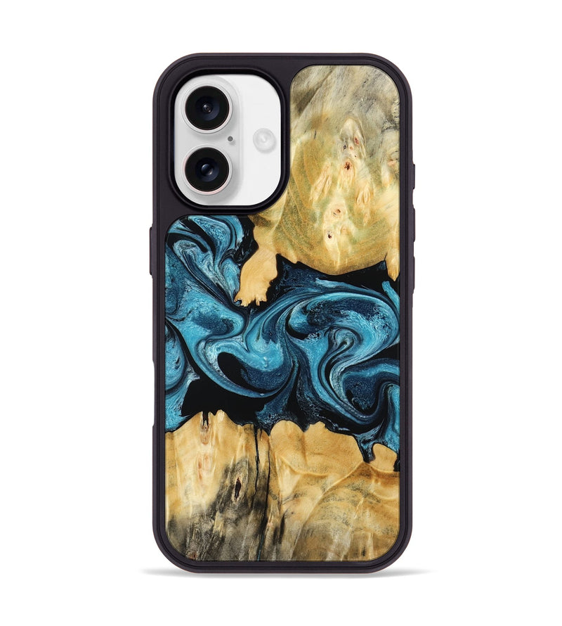 iPhone 17 Wood Phone Case - Sutton (Blue, 802104)