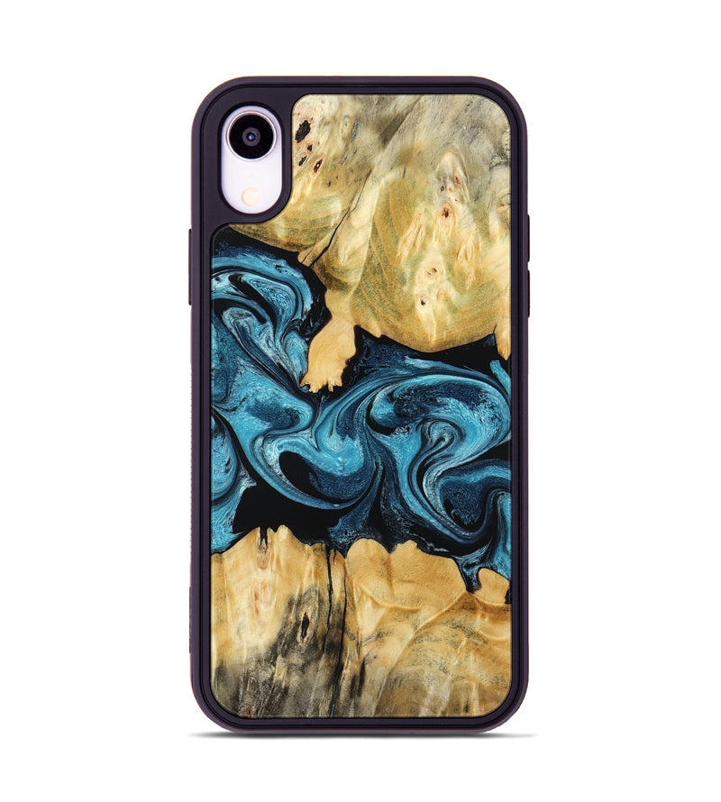 iPhone Xr Wood Phone Case - Sutton (Blue, 802104)