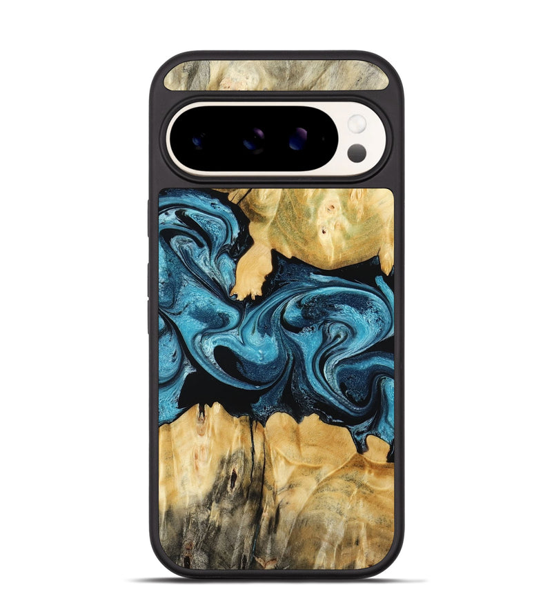Pixel 9 Pro Wood Phone Case - Sutton (Blue, 802104)