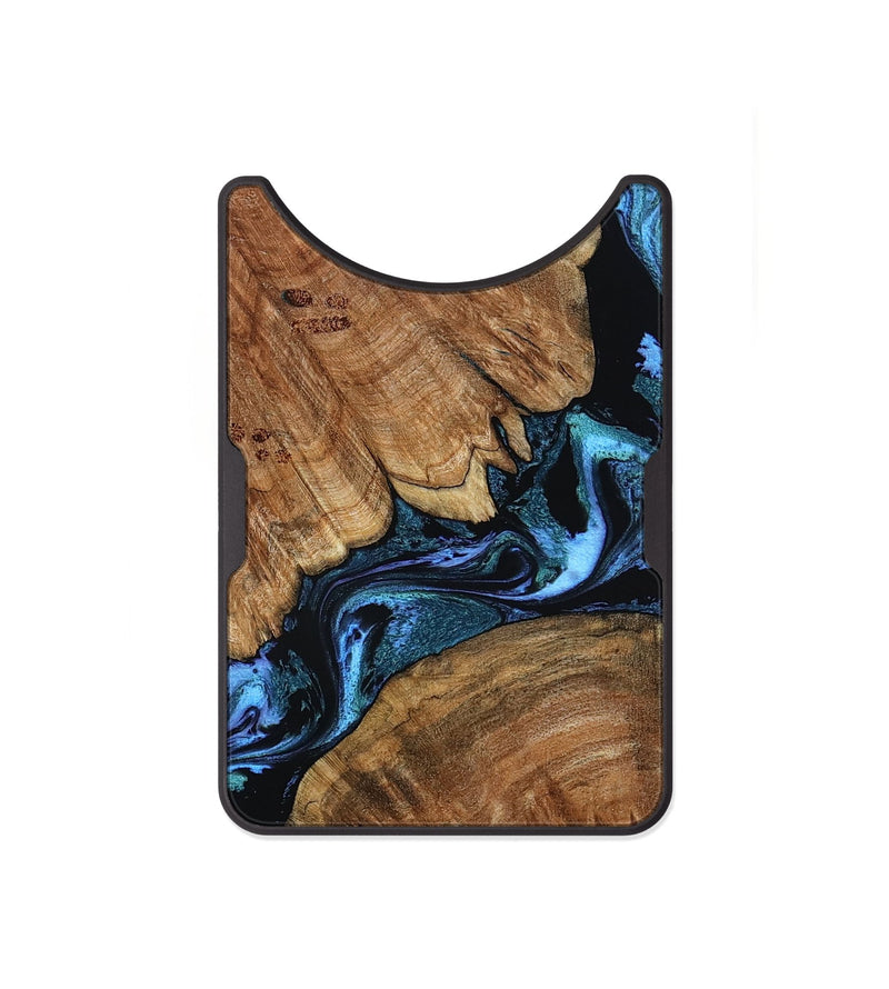 Alloy Wood Wallet - Danika (Blue, 802107)