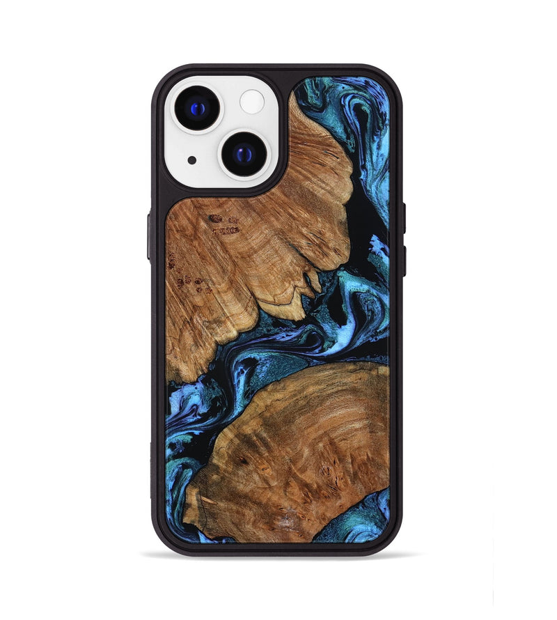 iPhone 13 Wood Phone Case - Danika (Blue, 802107)