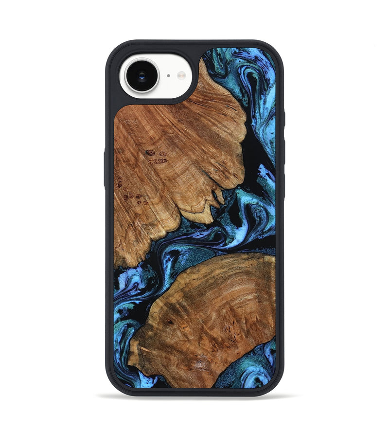 iPhone 16e Wood Phone Case - Danika (Blue, 802107)