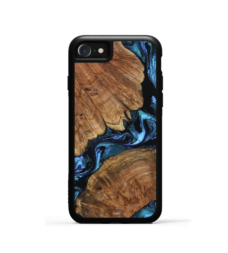 iPhone SE Wood Phone Case - Danika (Blue, 802107)